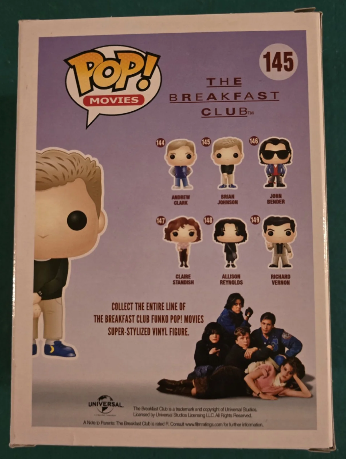 Anthony Michael Hall — Anthony Michael Hall Signed Funko Pop The Breakfast Club Beckett Sticker Only, изображение 3