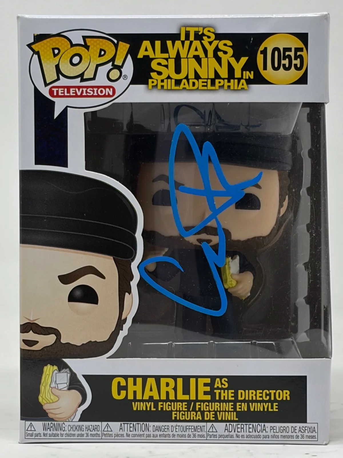 Charlie Day — Charlie Day Signed It's Always Sunny In Philadelphia Funko Pop Director 1055 BAS, изображение 2