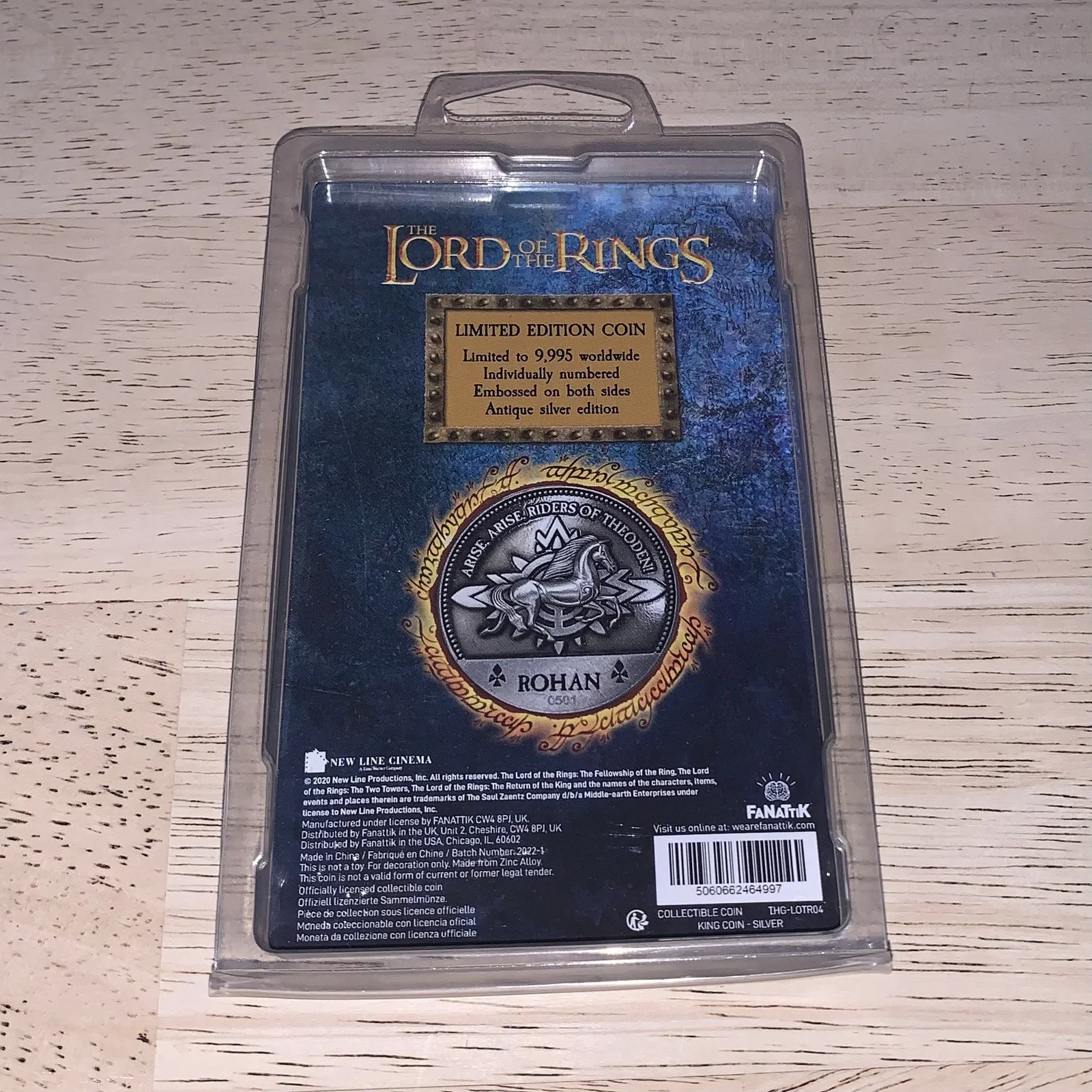The Lord Of The Rings Theoden Riders Of Rohan Limited Edition Coin Fanattik, изображение 2