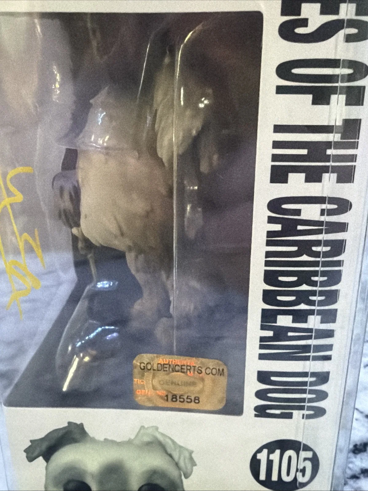 Johnny Depp — Funko Pop! Disney Pirates of the Caribbean Dog Hand Signed, Johnny Depp W/ COA, изображение 3