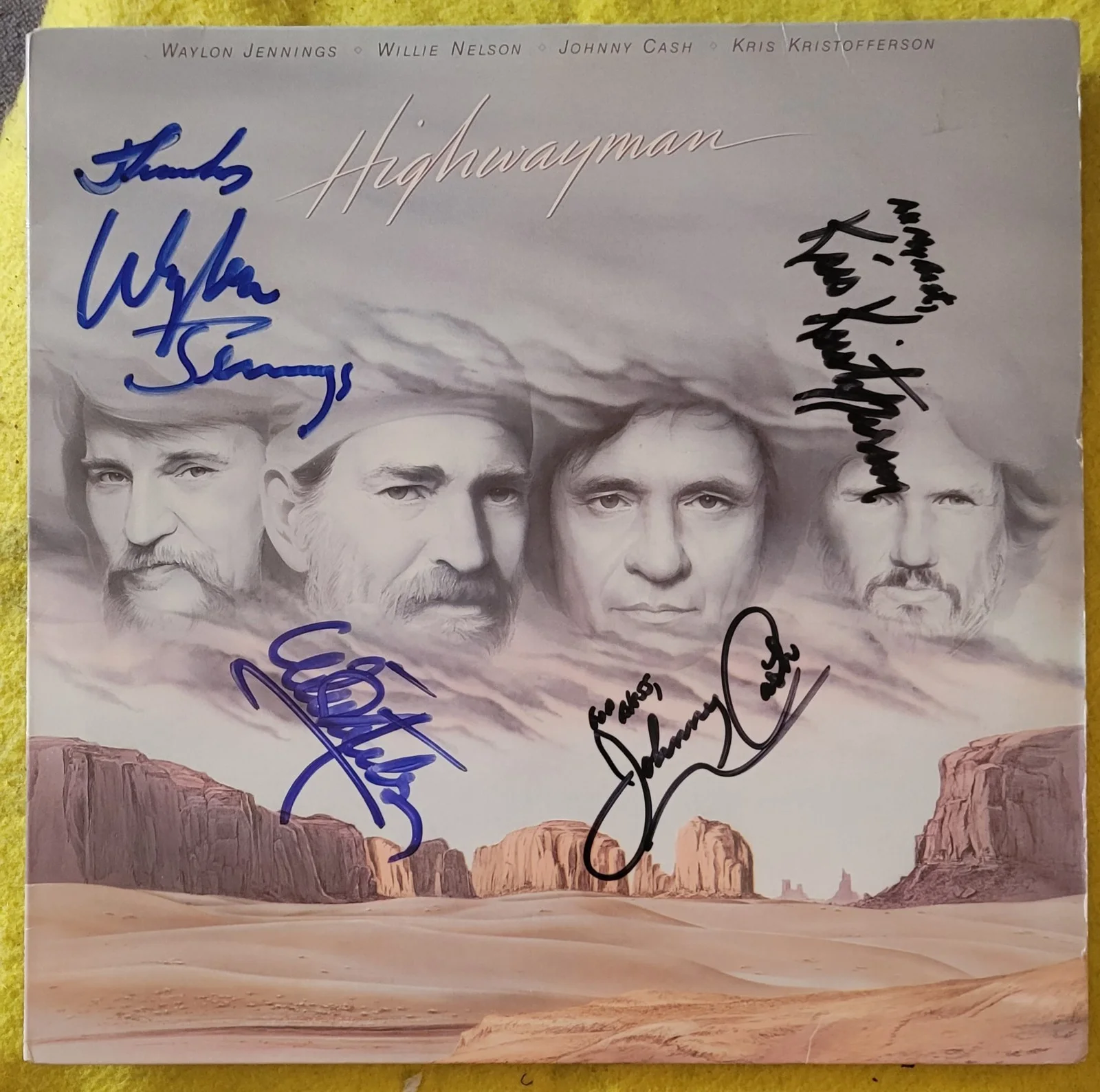1985 Highwayman Autographed Album, image 3