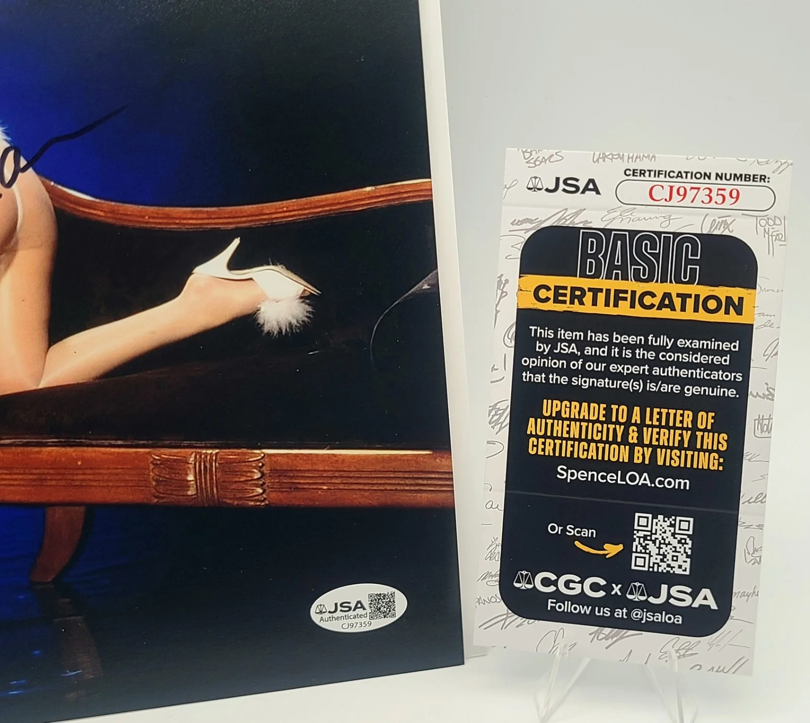 Rhonda Shear — Rhonda Shear Signed 8×10 Photo – “USA Up All Night” | JSA Certified, image 3