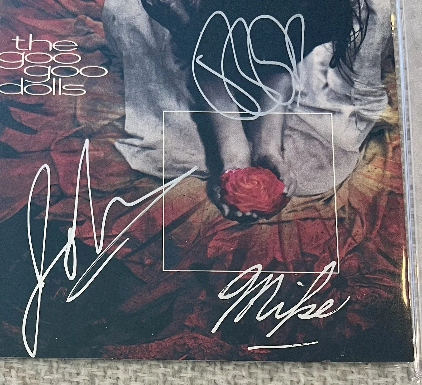 Goo Goo Dolls Band Signed CD Cover Nice Autograph Takac Rzeznik Malinin PSA/DNA, изображение 2