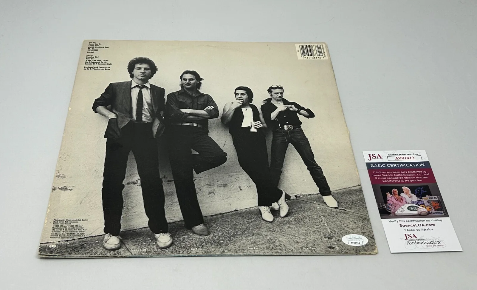 Tommy Tutone signed Album JSA COA, image 2