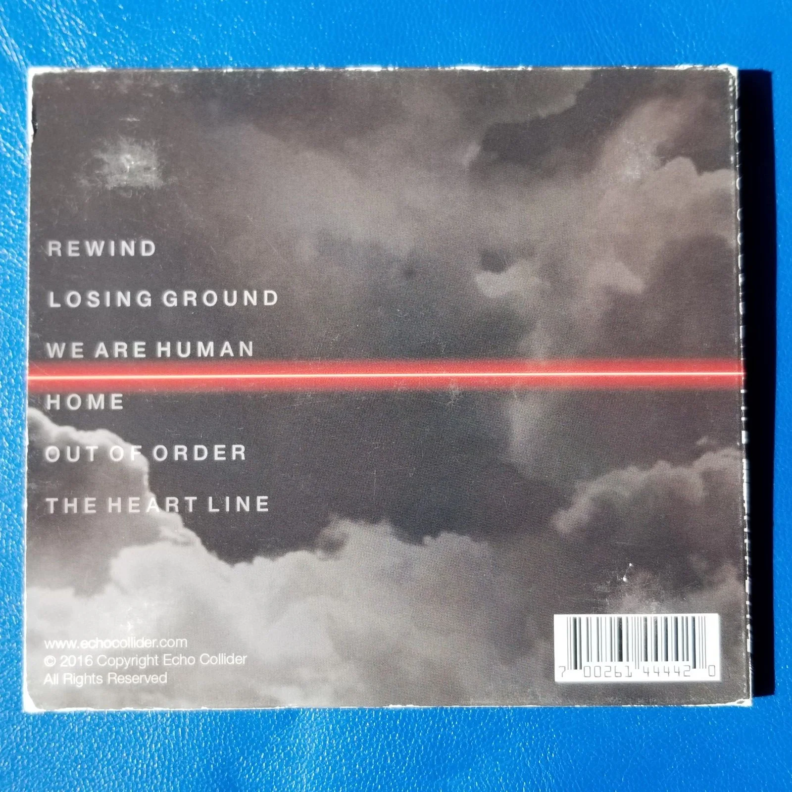 Echo Collider The Heart Line CD Album Signed Electronic Rock Synth 2016, image 2