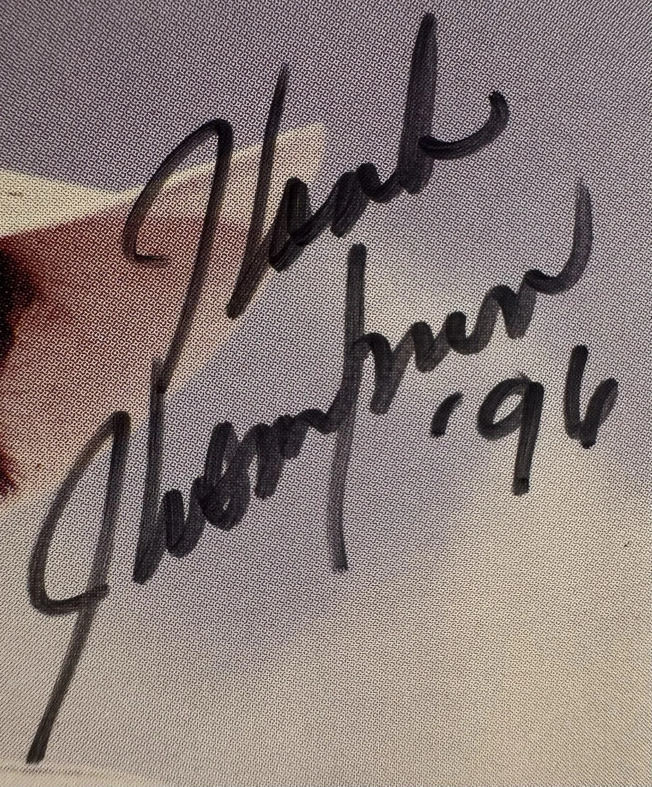 Hank Thompson Signed 5x7 Photo 1996 Country HOF Deceased Wild Side of Life, изображение 2