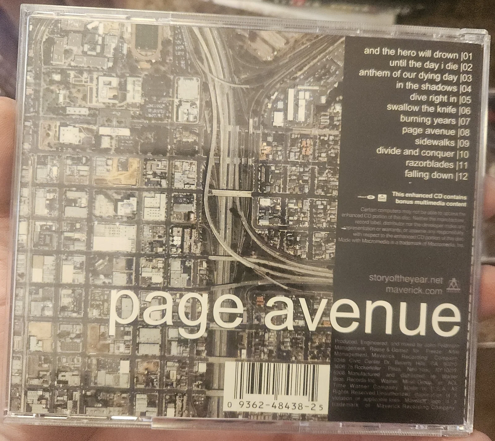 Story of the Year Page Avenue CD Signed by 4 members (w/PROOF), image 2