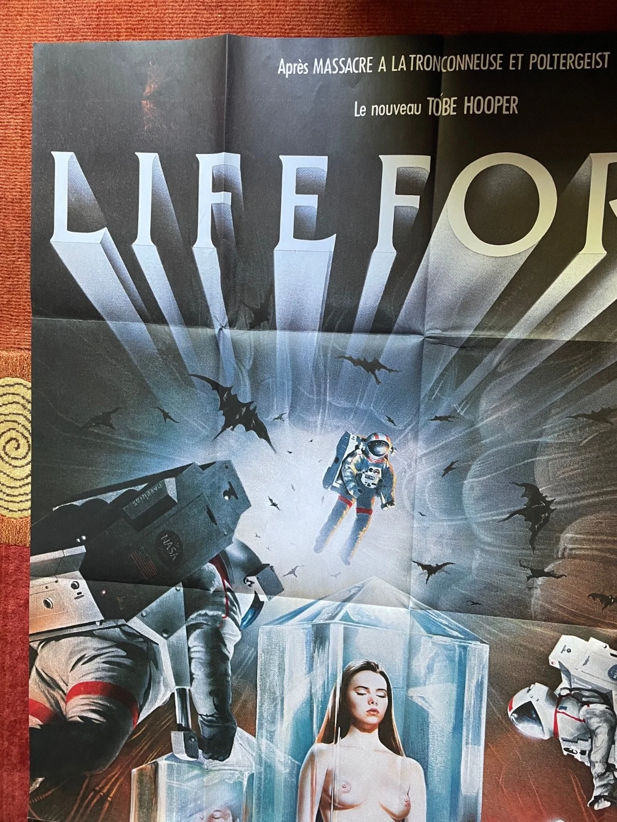 LIFEFORCE (1985) Original French Grande Movie Poster Mathilda May Tobe Hooper, изображение 2
