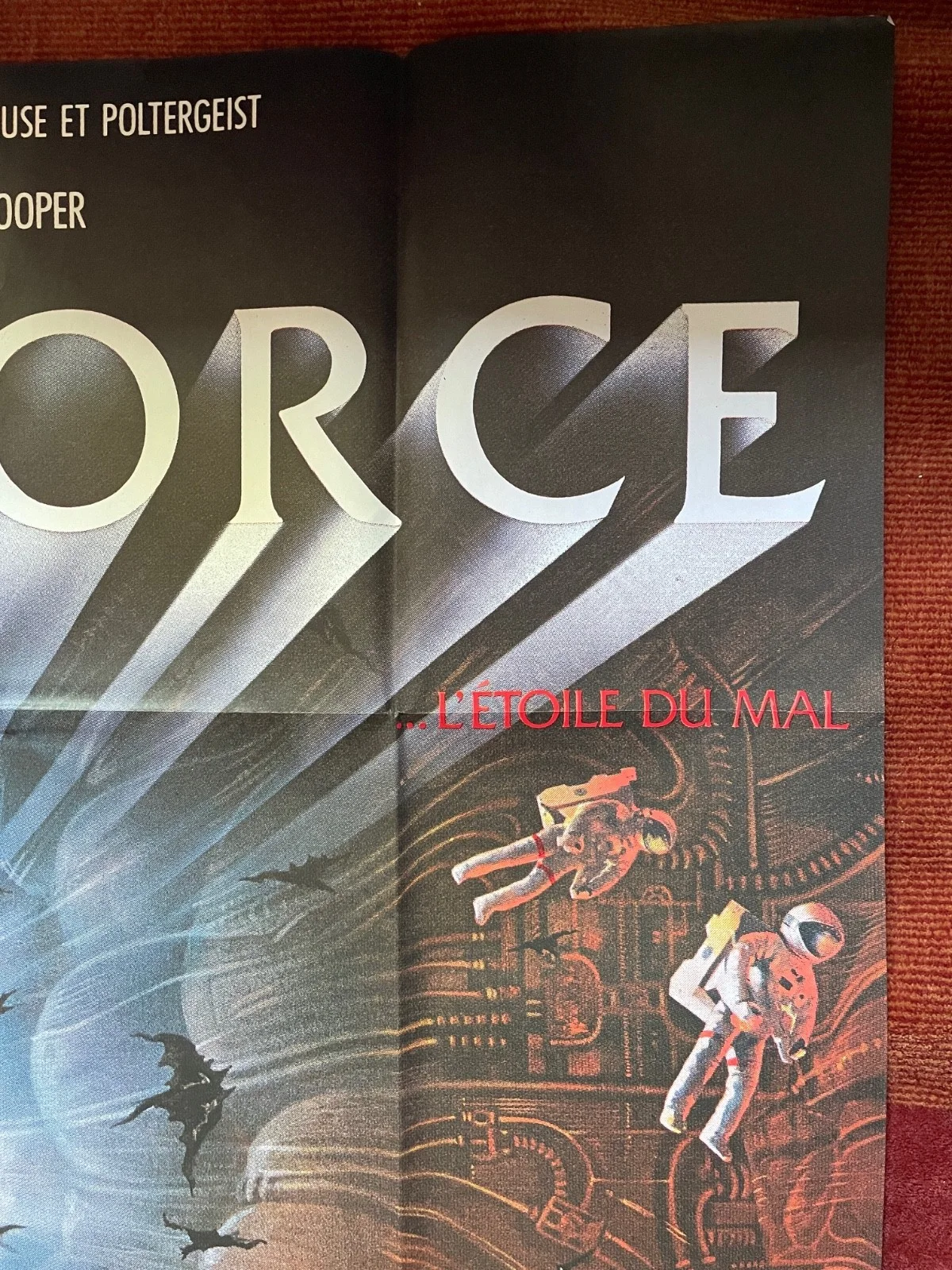 LIFEFORCE (1985) Original French Grande Movie Poster Mathilda May Tobe Hooper, изображение 3