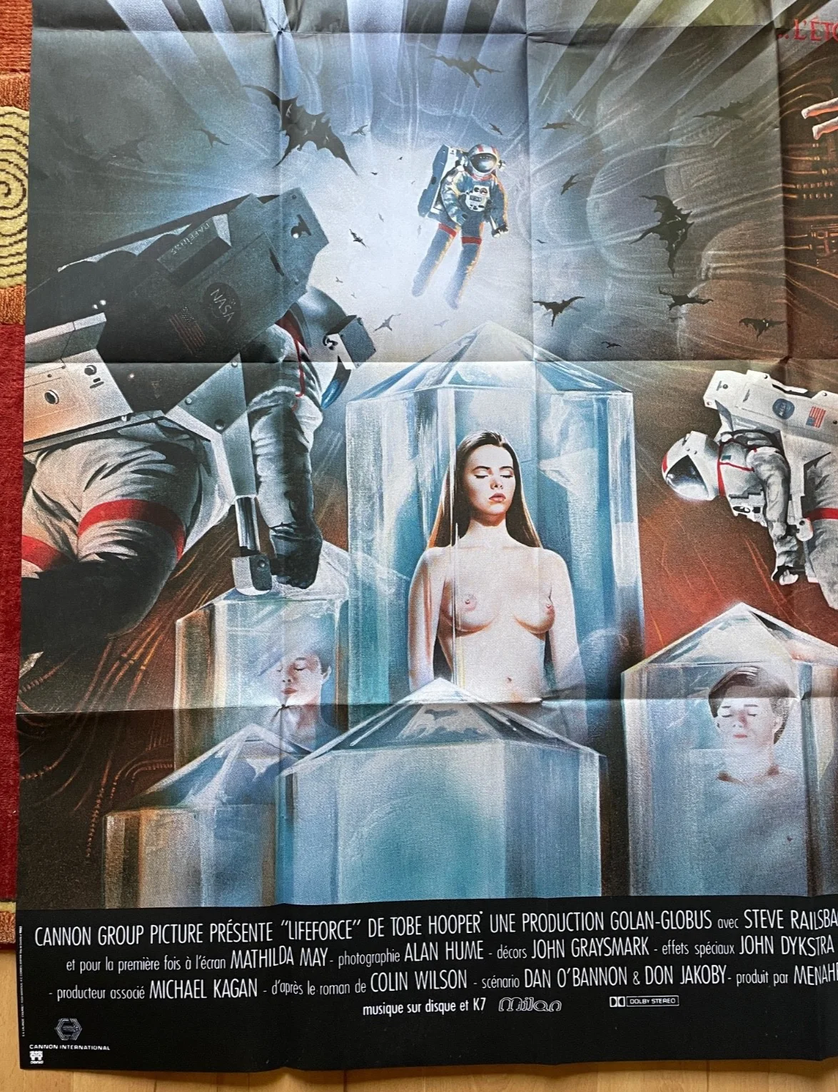 LIFEFORCE (1985) Original French Grande Movie Poster Mathilda May Tobe Hooper, изображение 4