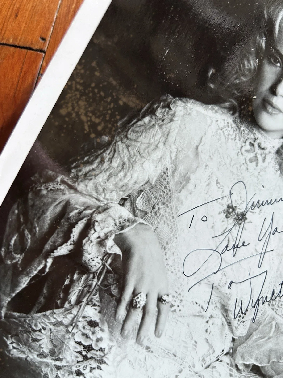 Vintage Autographed Tammy Wynette Promotional Glossy 8 X 10 "To Jimmy", изображение 3