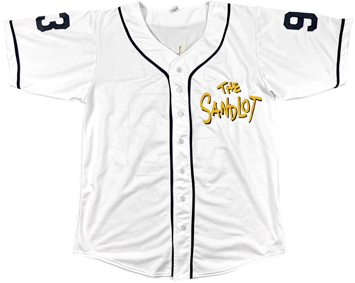 Patrick Renna — The Sandlot Cast Signed White Jersey - 8 Signatures - Renna, Leopardi TRISTAR, image 3