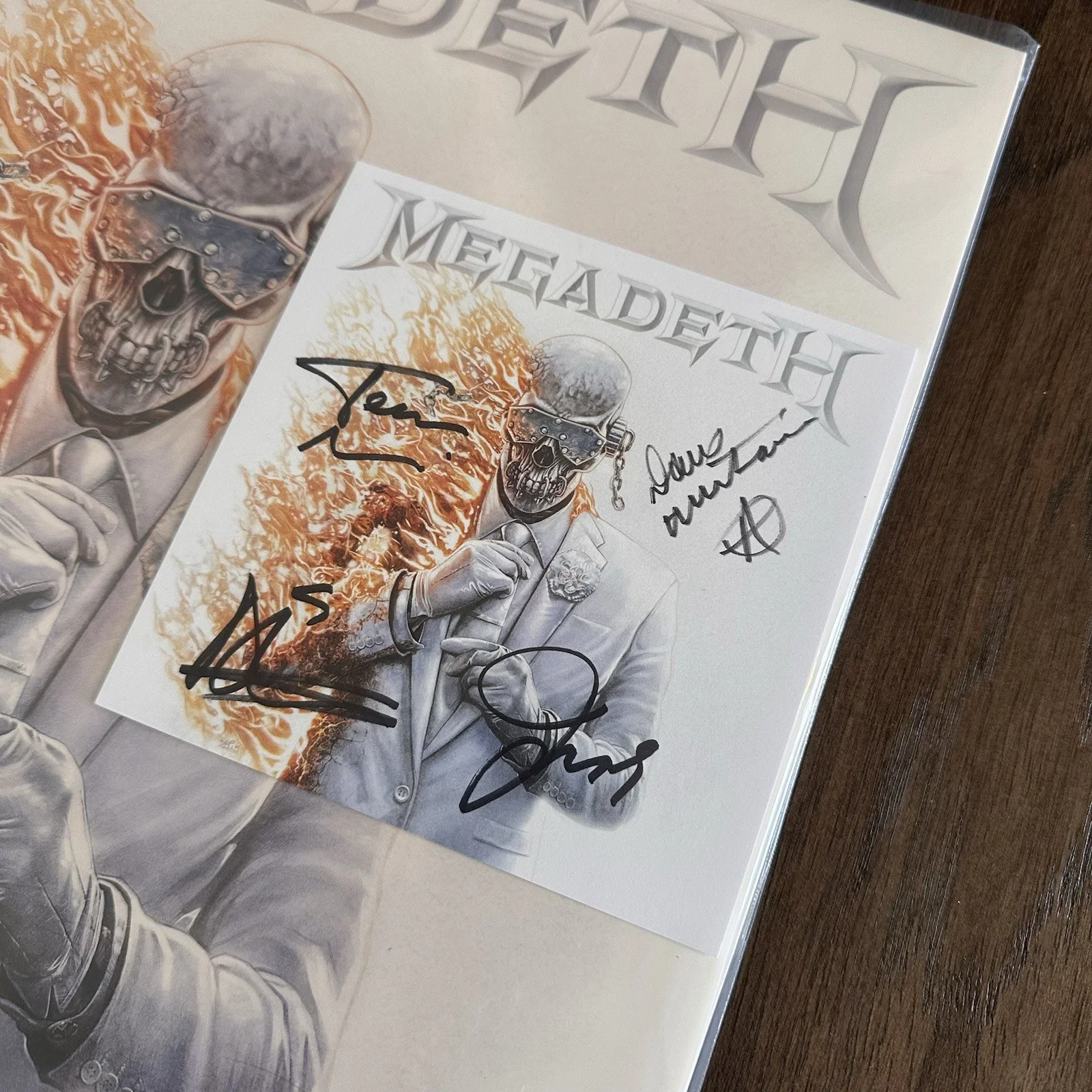 Megadeth Self Titled SIGNED BLAZE LP 2026 AUTOGRAPHED New Talk Shop Vinyl, image 2