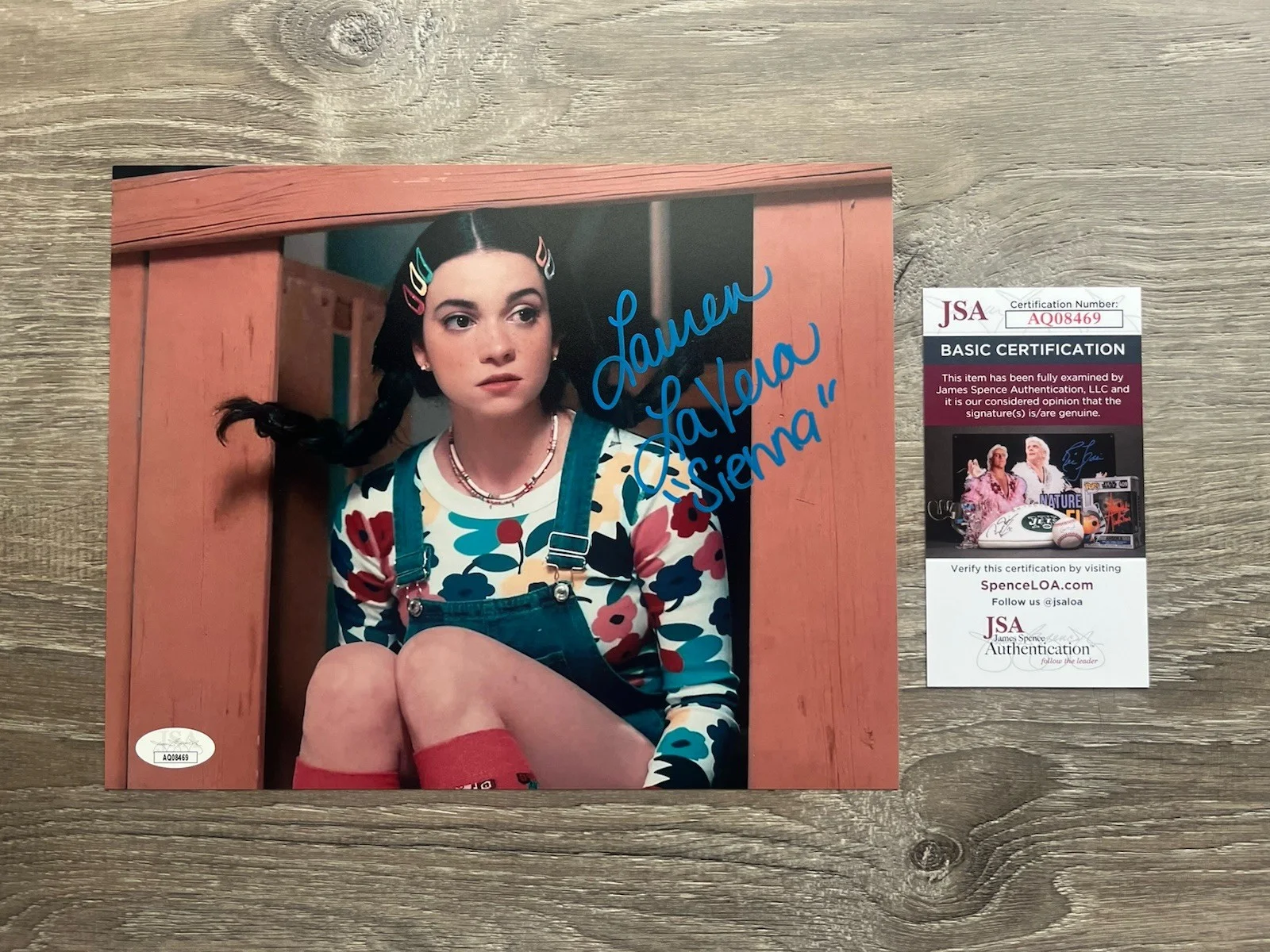 Lauren LaVera — Lauren LaVera Signed Terrifier 2 8x10 Photo JSA COA Sienna Art The Clown Horror