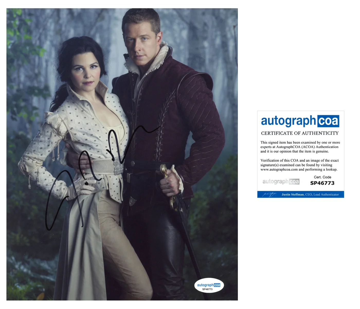 Josh Dallas Once Upon A Time Autographed Signed 8x10 Photo ACOA, image 2