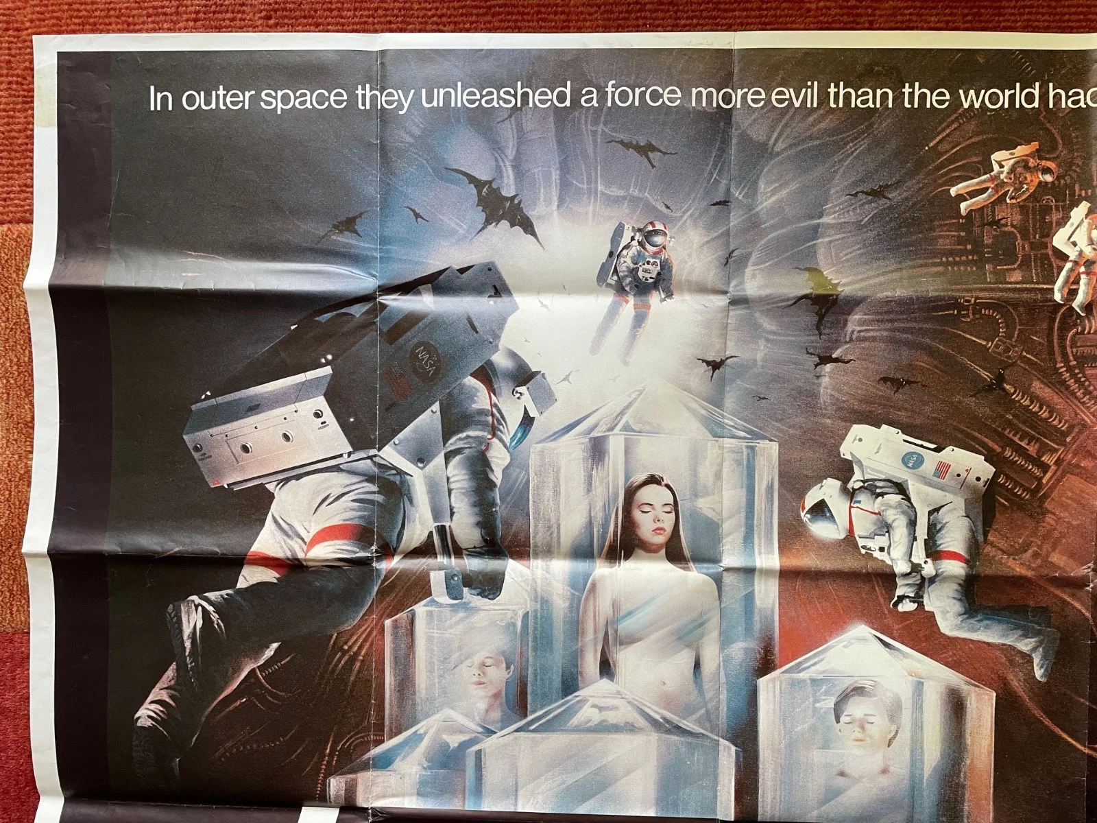 LIFEFORCE (1985) Original UK Quad Movie Film Poster Mathilda May Tobe Hooper, изображение 2