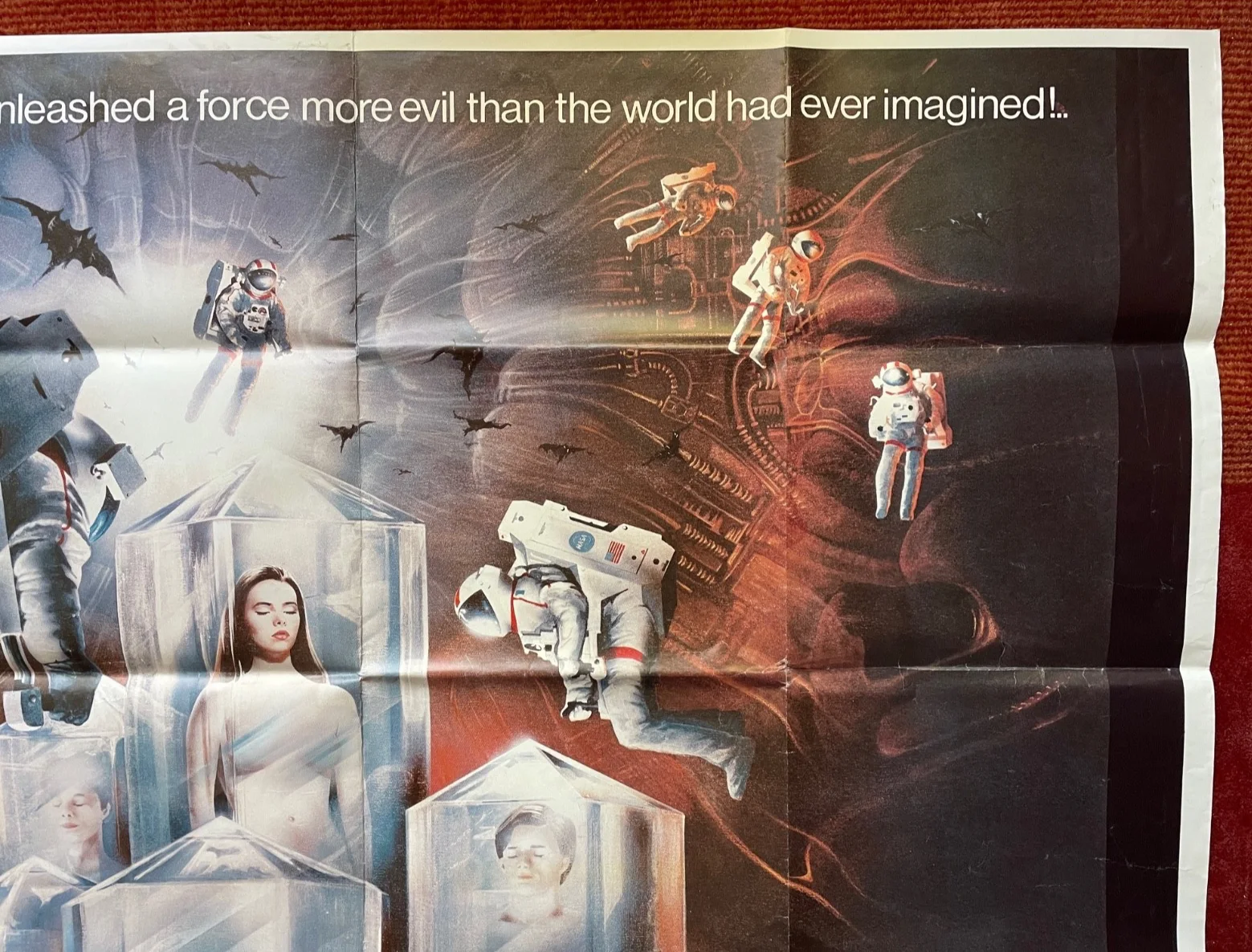 LIFEFORCE (1985) Original UK Quad Movie Film Poster Mathilda May Tobe Hooper, изображение 3