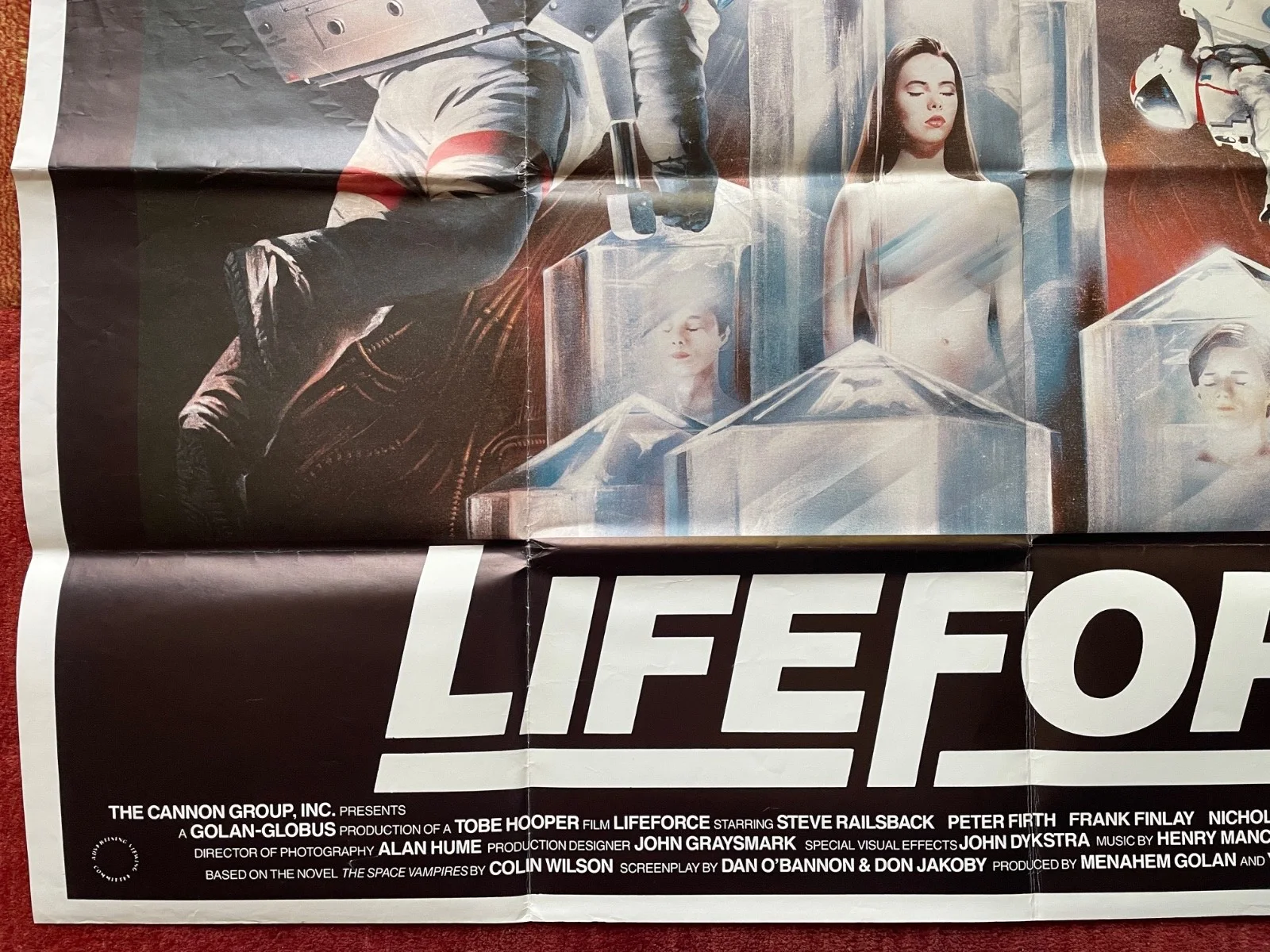 LIFEFORCE (1985) Original UK Quad Movie Film Poster Mathilda May Tobe Hooper, изображение 4