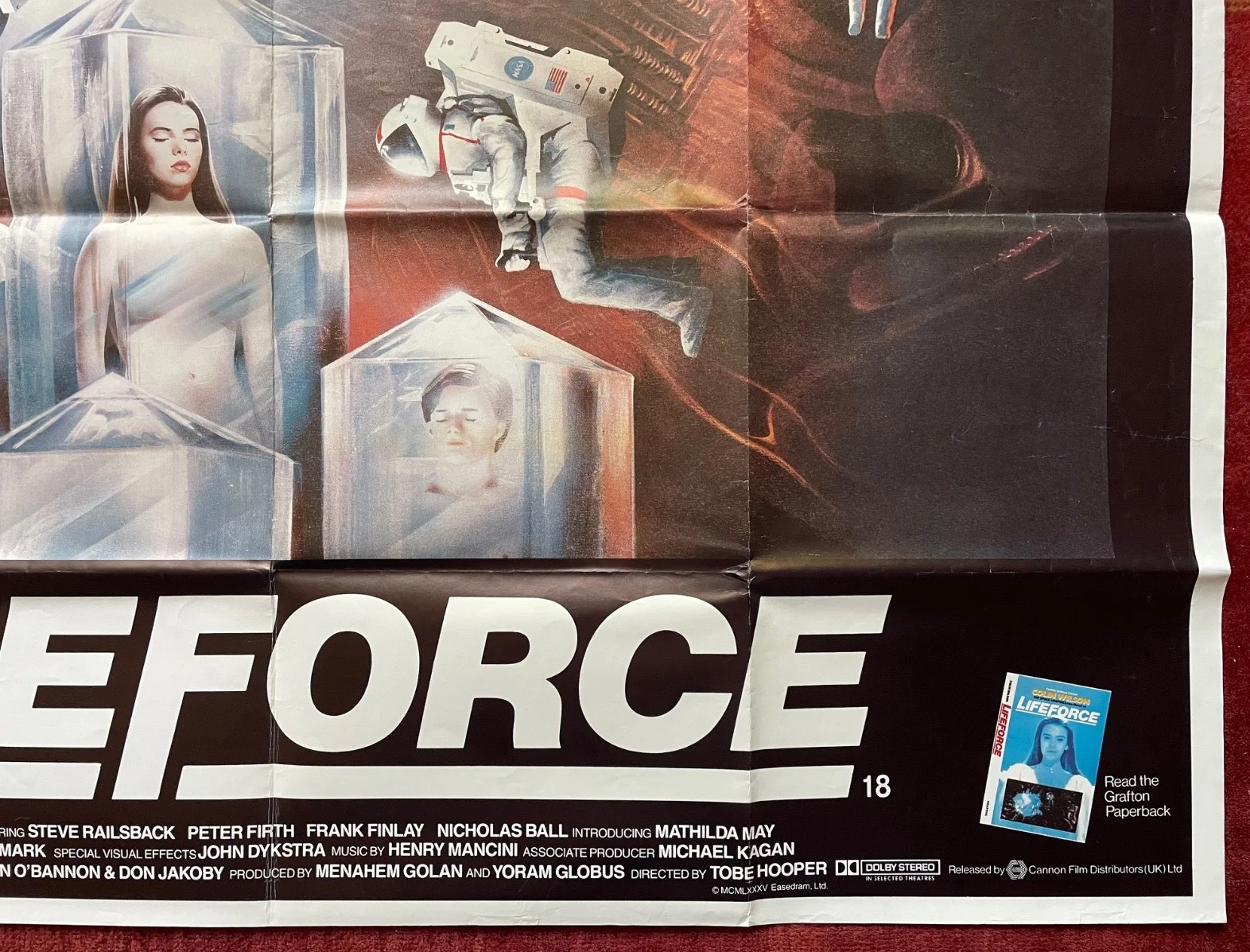 LIFEFORCE (1985) Original UK Quad Movie Film Poster Mathilda May Tobe Hooper, изображение 5