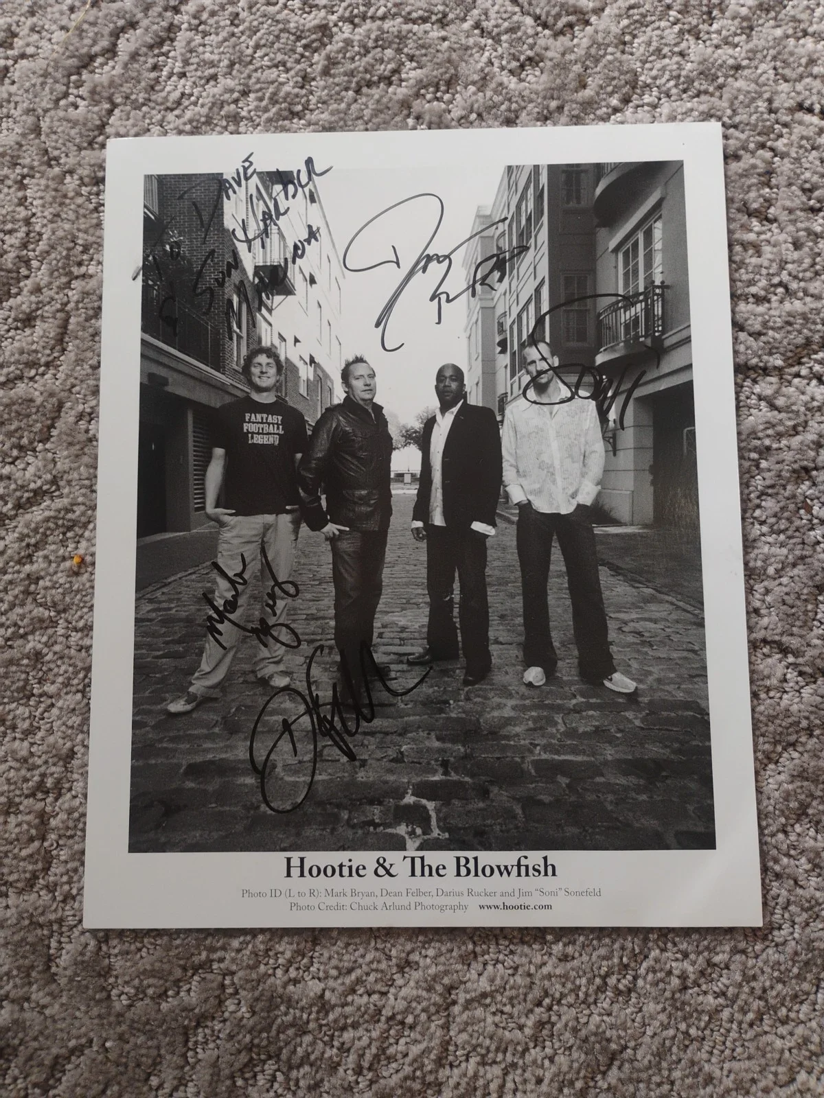 The Hootie and The Blowfish Signed Autographed 8 x 10 Photo - Signed 4 Members, изображение 4