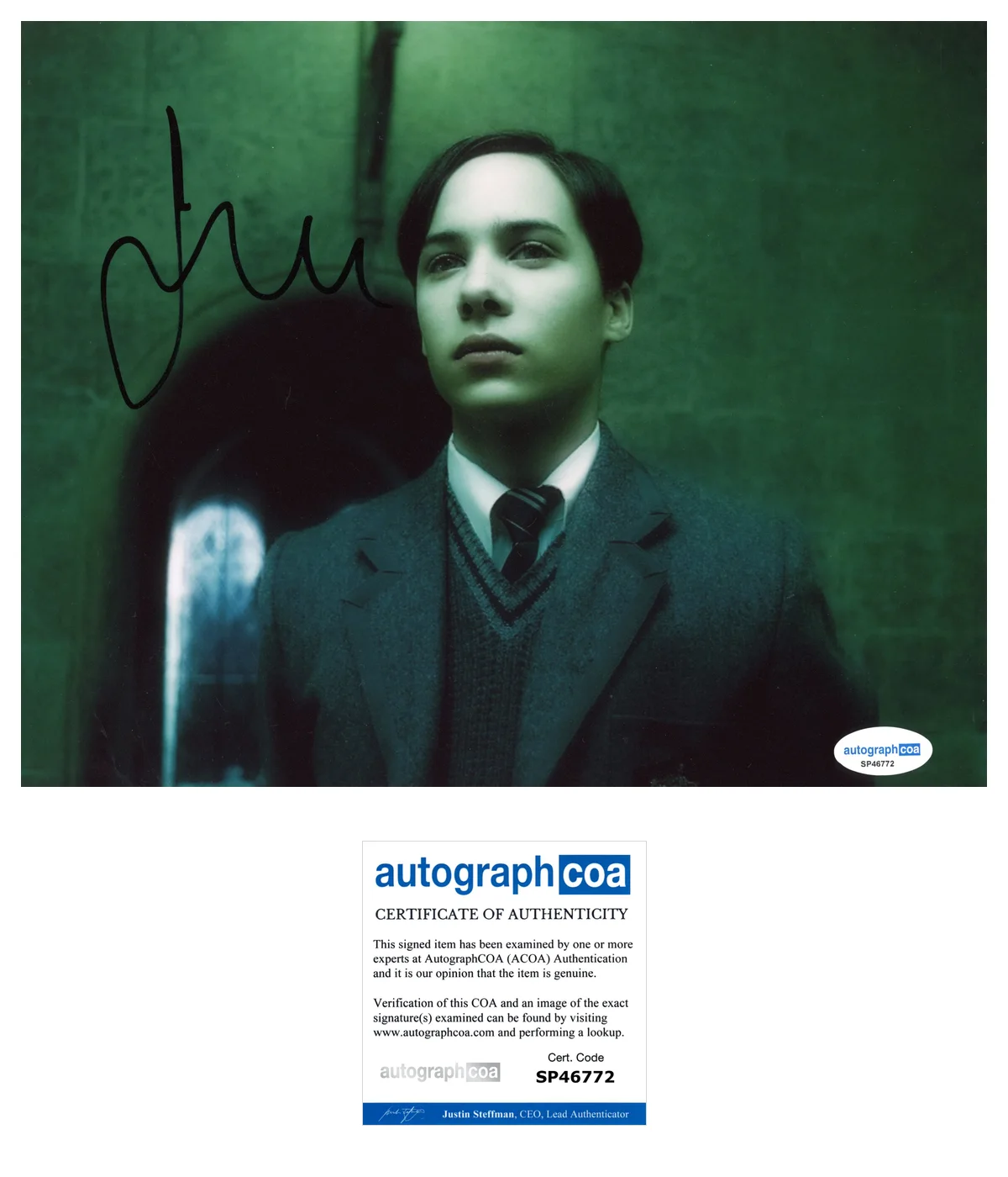 Frank Dillane Harry Potter Autographed Signed 8x10 Photo ACOA, image 2