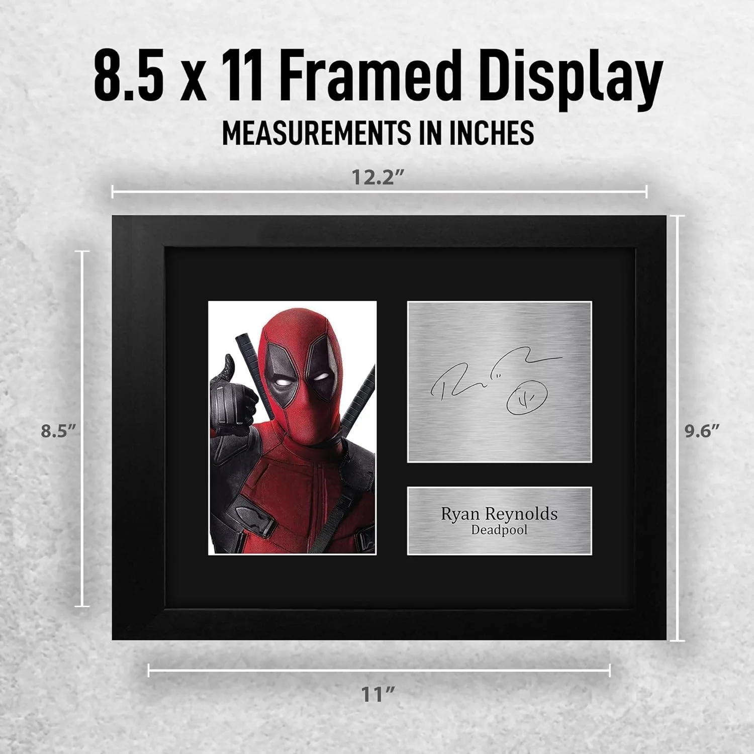 Ryan Reynolds Autograph Print — Framed Ryan Reynolds as Deadpool Print - Unique Gift for Fans & Collectors, изображение 4