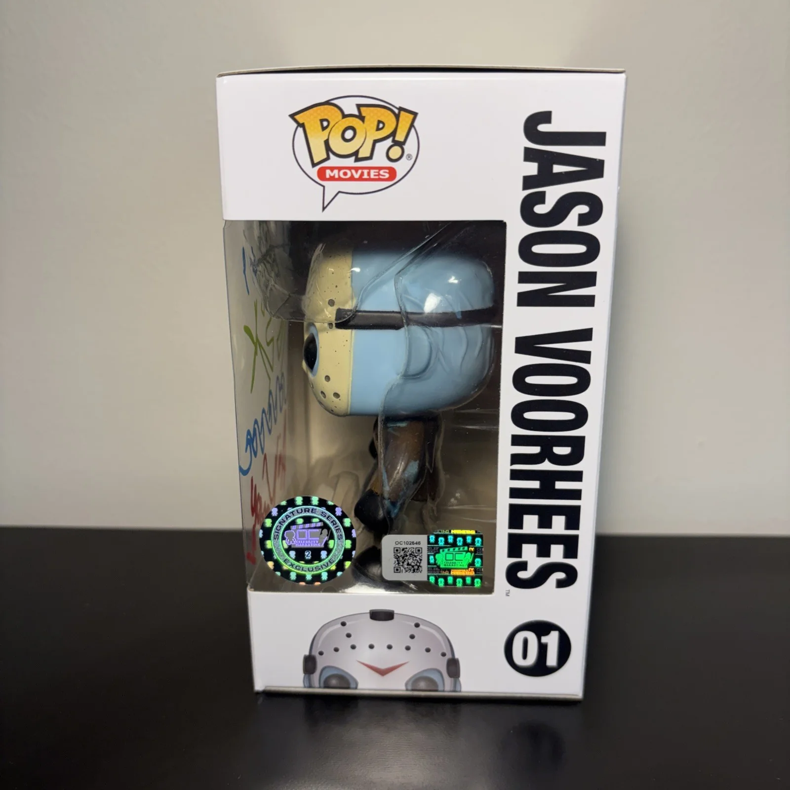 Ari Lehman — Ari Lehman Signed Jason Funko Pop #01 – Friday the 13th w/ Sketch and COA, image 4