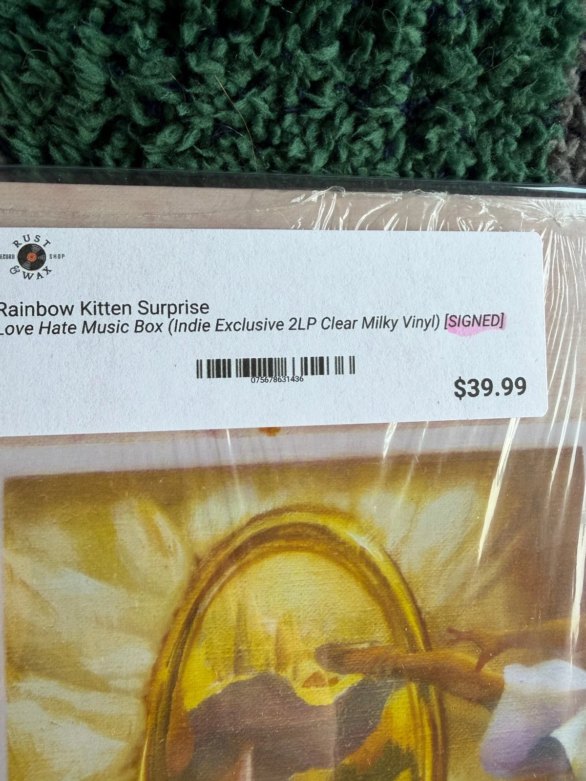 SEALED SIGNED RAINBOW KITTEN SURPRISE LOVE HATE MUSIC BOX MILKY CLEAR VINYL, изображение 4