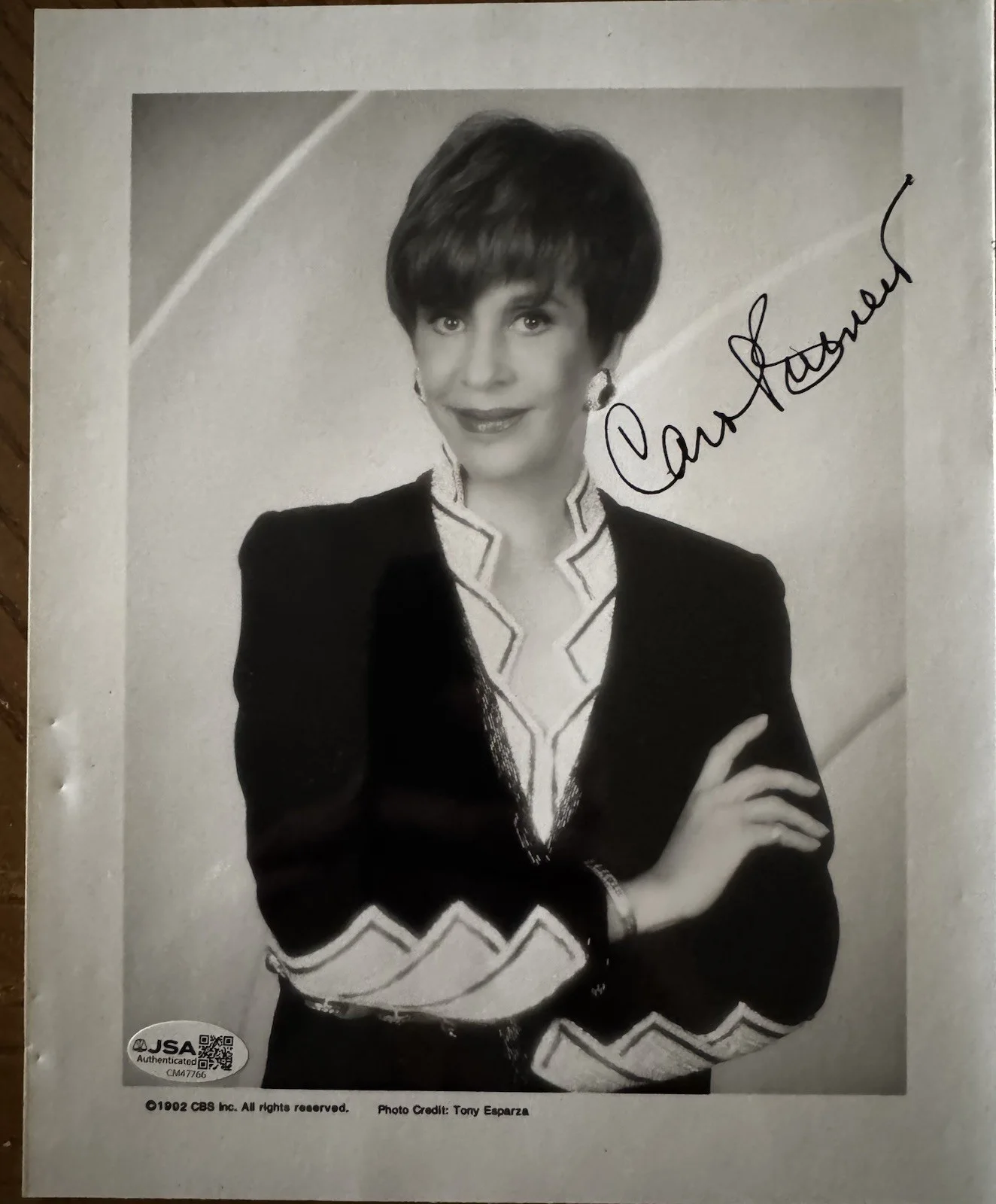 Carol Burnett — Carol Burnett Signed 8X10 Vintage Photo Young Carol Comedian Actress JSA COA