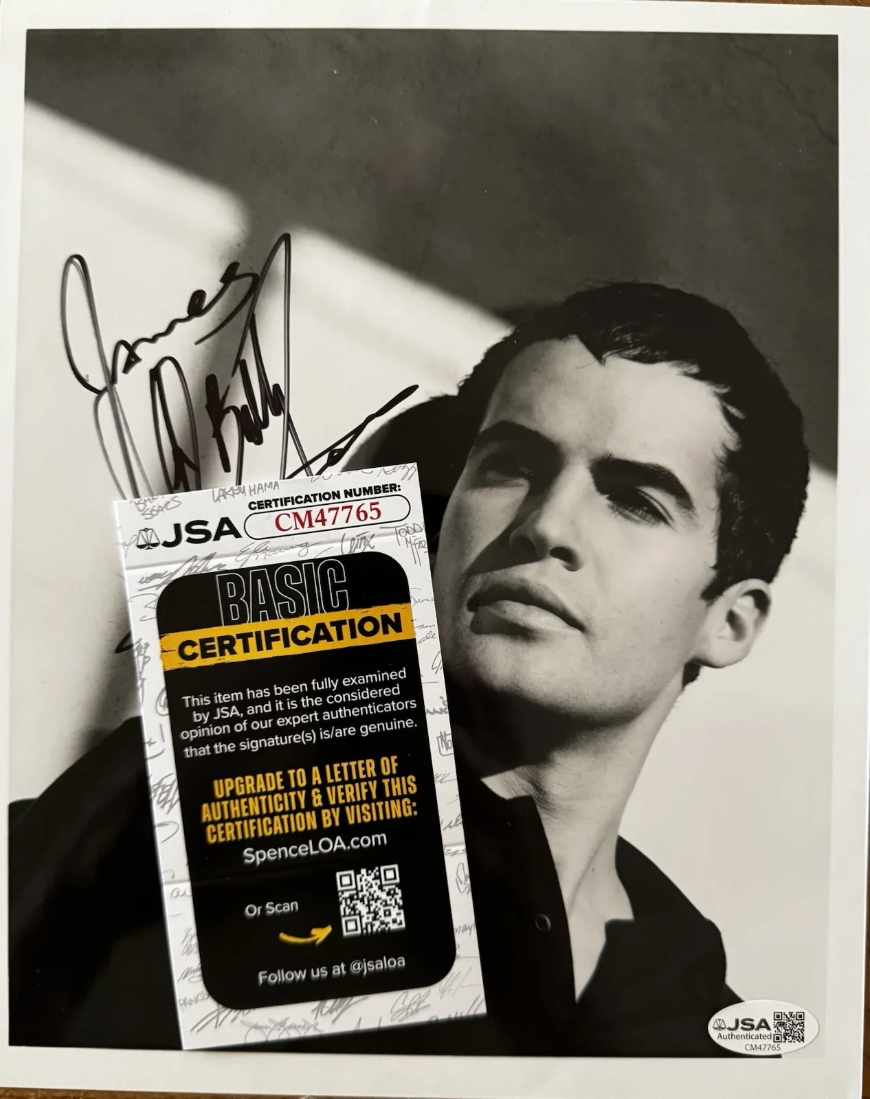Billy Zane — Billy Zane Signed 8X10 Vintage Photo Handsome Titanic Dead Calm Phantom JSA COA, изображение 2