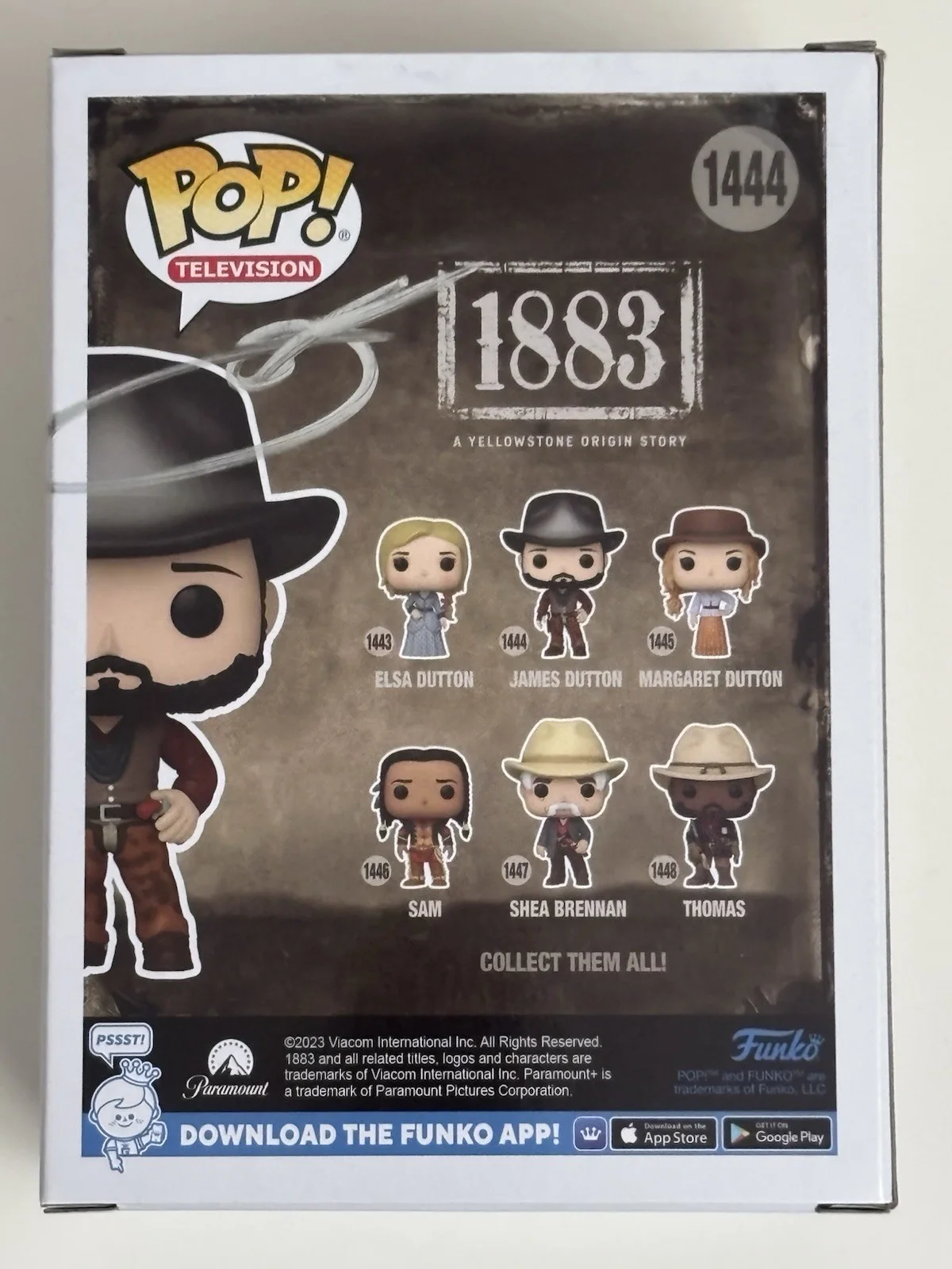 Tim Mcgraw Faith Hill — Funko Pop 1883 James Dutton Tim Mcgraw Faith Hill Signed Autographed JSA COA, image 2