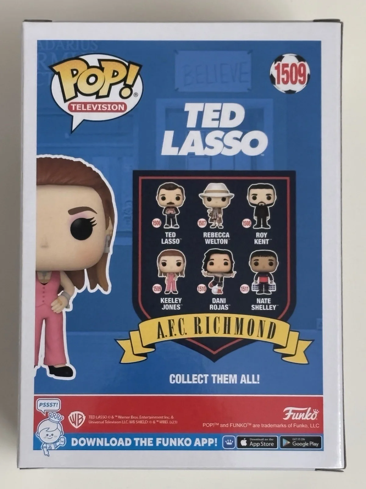 Juno Temple — Funko Pop Ted Lasso Keeley Jones Juno Temple Signed Autographed JSA COA, image 3
