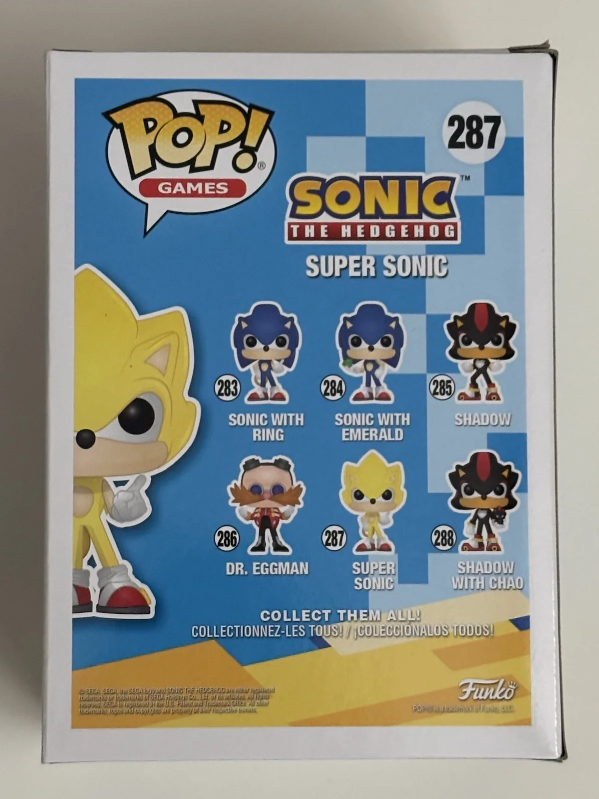 Ben Schwartz — Funko Pop Sonic the Hedgehog Super Sonic #287 Ben Schwartz Signed JSA COA, image 4