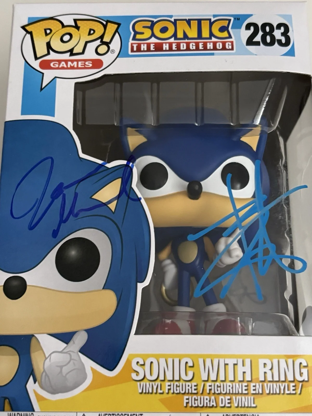 Ben Schwartz James Marsden — Funko Pop Sonic the Hedgehog Sonic Ben Schwartz James Marsden Signed JSA COA, image 2