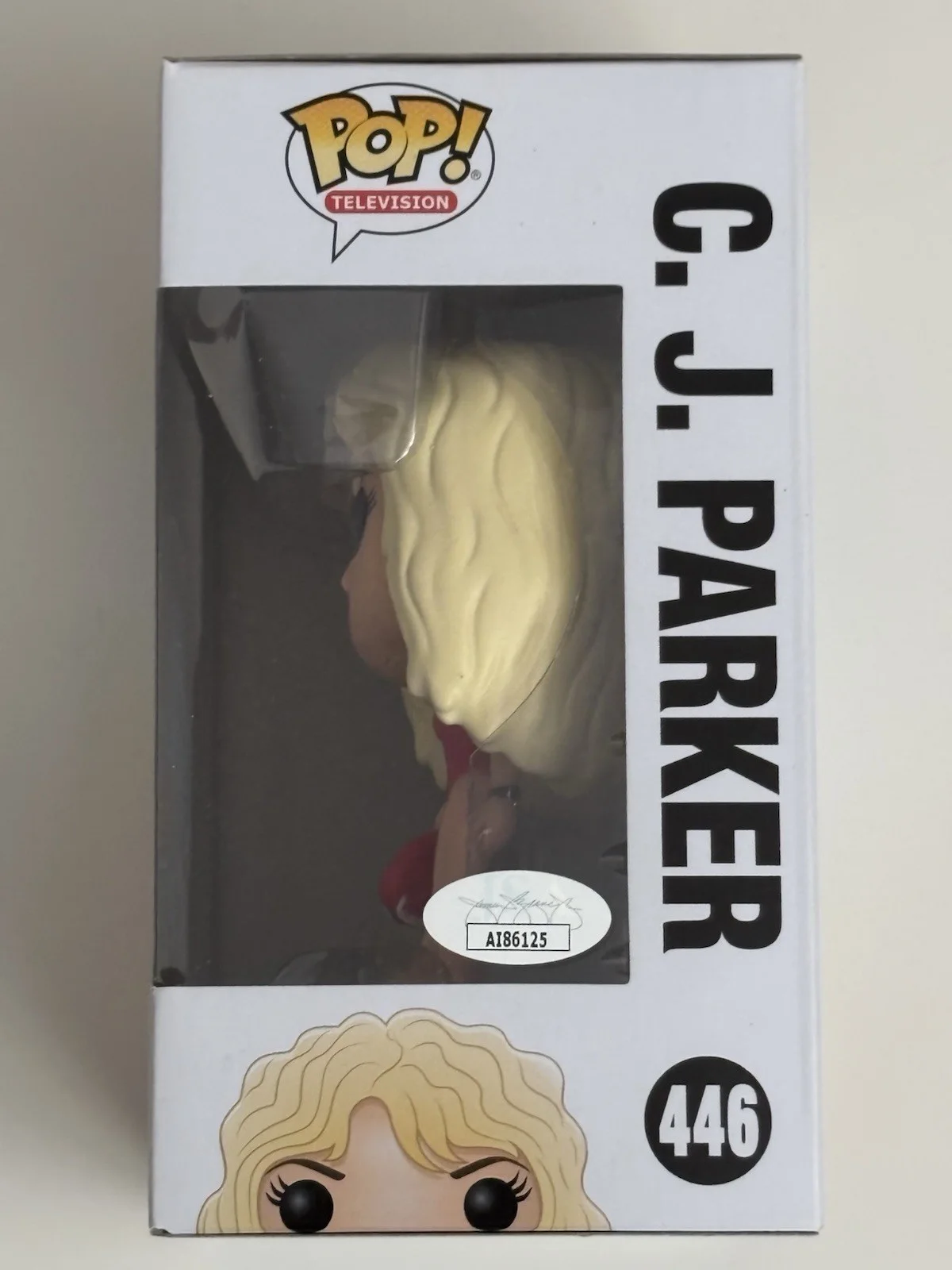 Pamela Anderson — Funko Pop Baywatch CJ Parker #446 Pamela Anderson Signed Autographed JSA COA, image 2