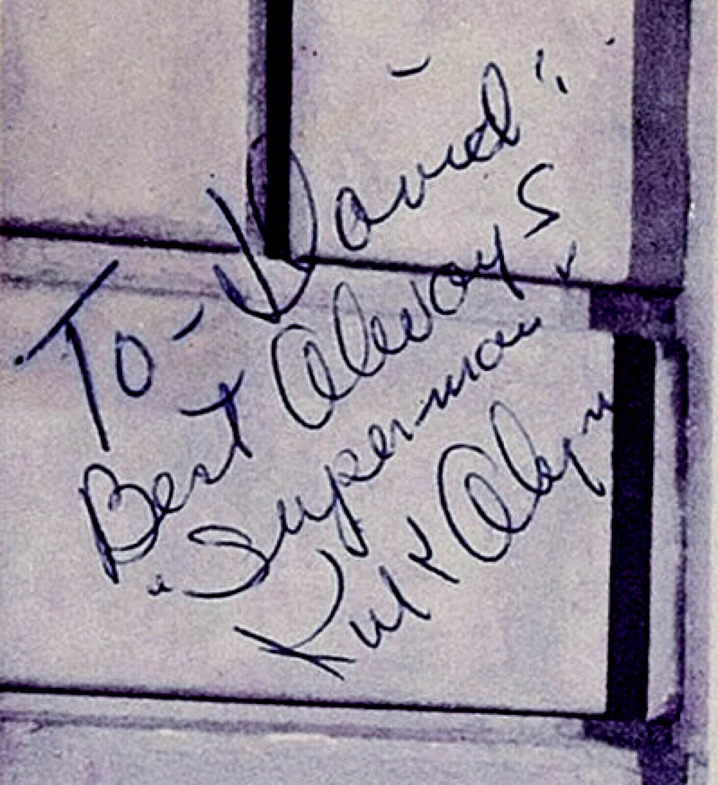1950 Atom Man Vs Superman Original Movie Lobby signed by Kirk Alyn & Noel Neill, image 2