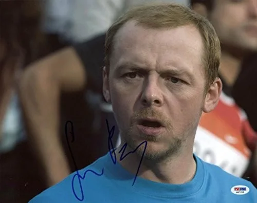 Simon Pegg — Simon Pegg Run Fatboy Run Signed Authentic 11X14 Photo PSA/DNA #M97258, изображение 2