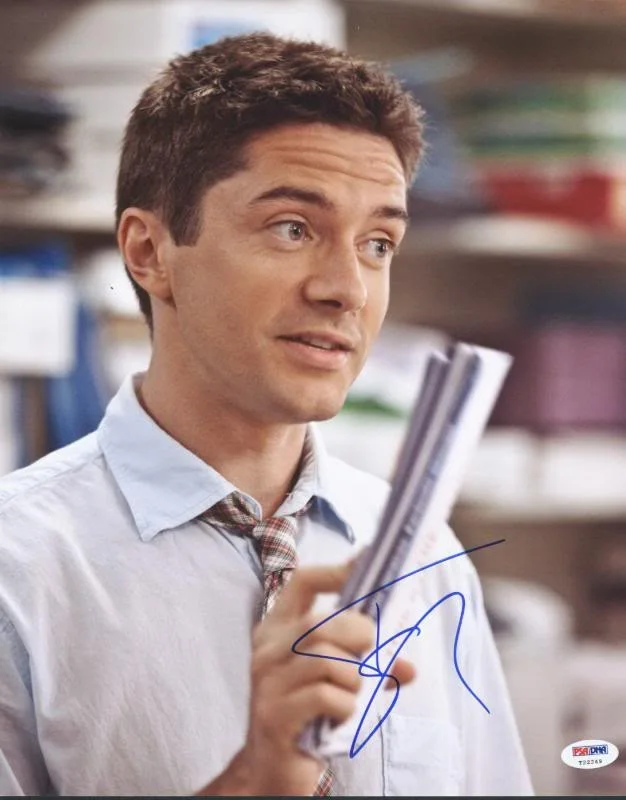 Topher Grace — Topher Grace Signed Authentic 11X14 Photo Autographed PSA/DNA #T22249