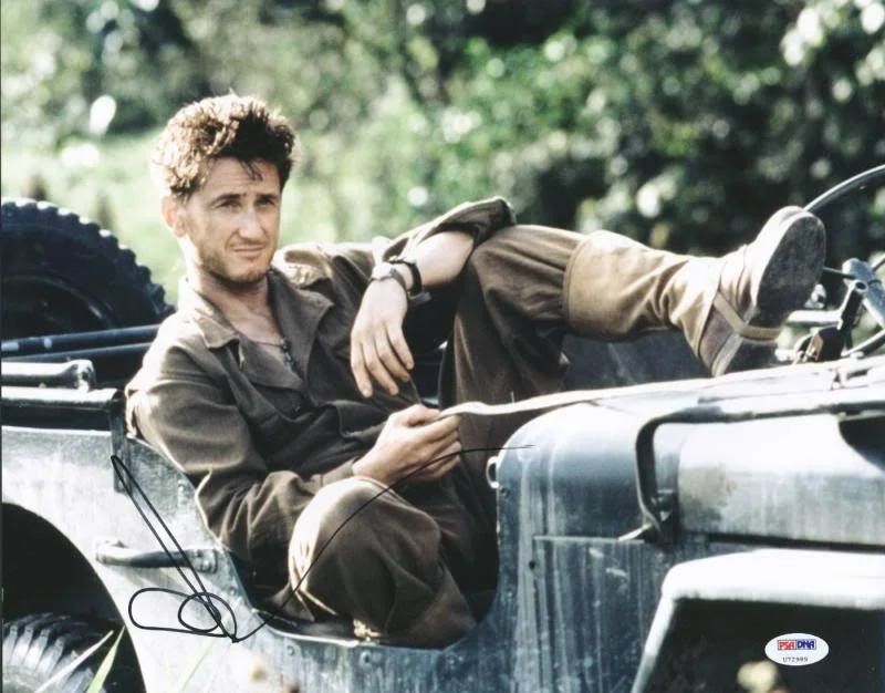 Sean Penn — Sean Penn The Thin Red Line Signed Authentic 11X14 Photo PSA/DNA #U72989