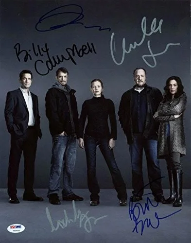 The Killing Cast — Killing Cast (5) Campbell, Sexton, Enos, Forbes +1 Signed 11X14 Photo PSA V09643, изображение 3