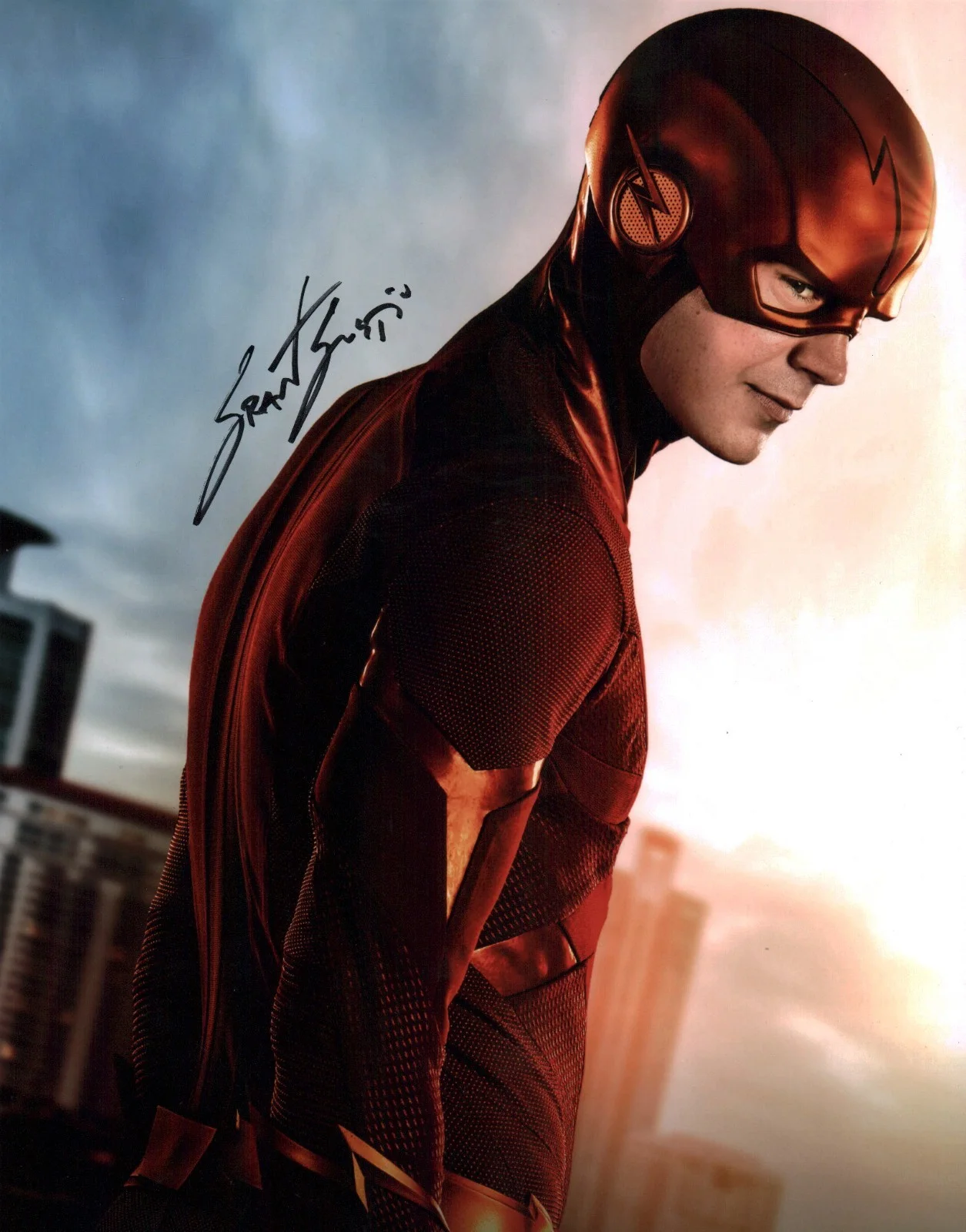 Grant Gustin — Grant Gustin The Flash 11x14 Signed Photo Poster JSA Certified Autograph