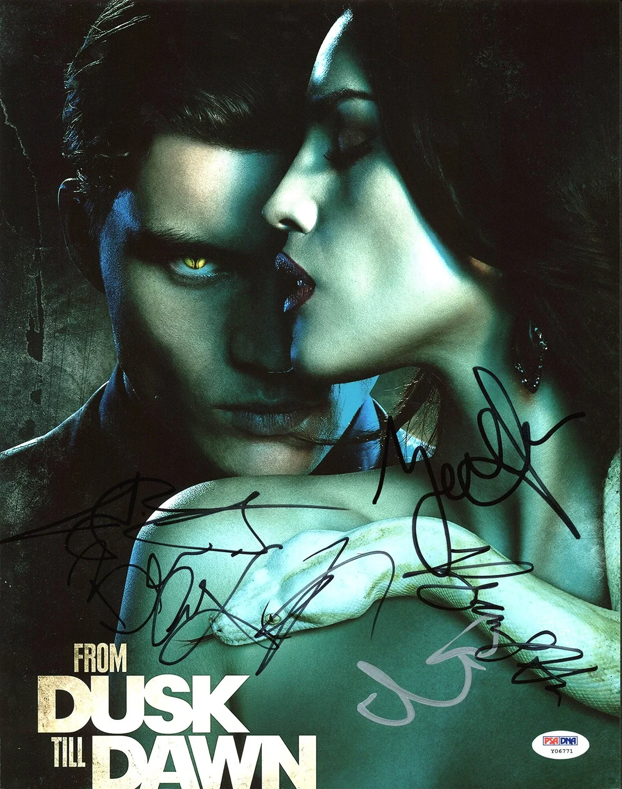 From Dusk Till Dawn Cast — From Dusk Till Dawn Cast (6) Authentic Signed 11X14 Photo PSA/DNA #Y06771, изображение 4