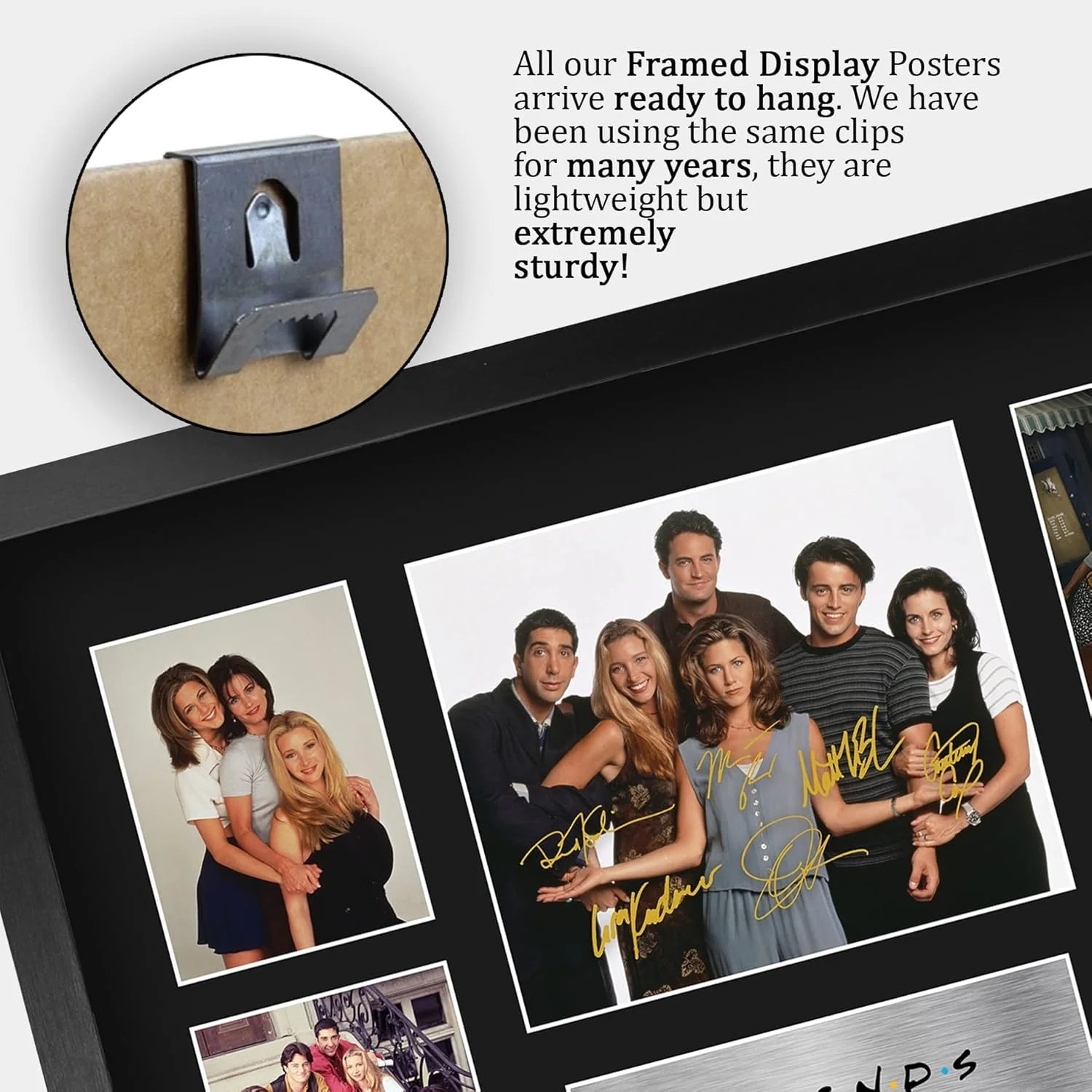 Friends Cast — Friends TV Show Cast Wall Art - Autographed Display 16x12 Inches, изображение 5