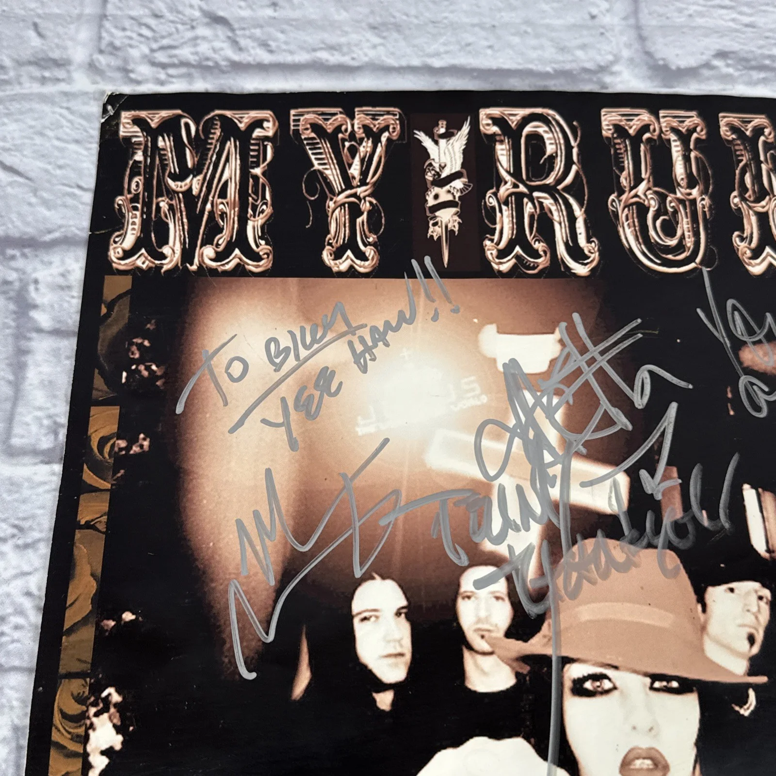 My Ruin Band Poster Picture Signed Autographed 16.5" X 11.5", image 2