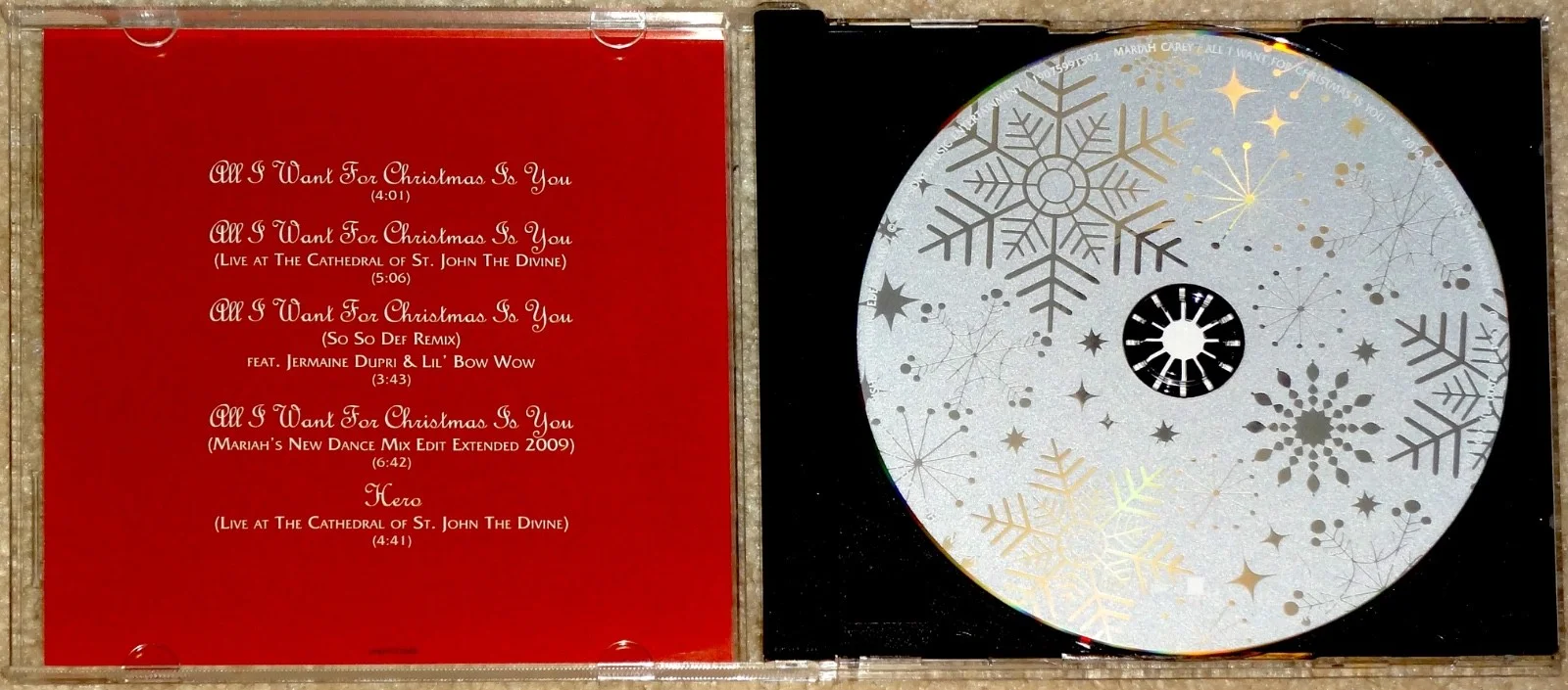 MARIAH CAREY HAND SIGNED AUTOGRAPHED ALL I WANT FOR CHRISTMAS IS YOU CD! W/PROOF, изображение 2