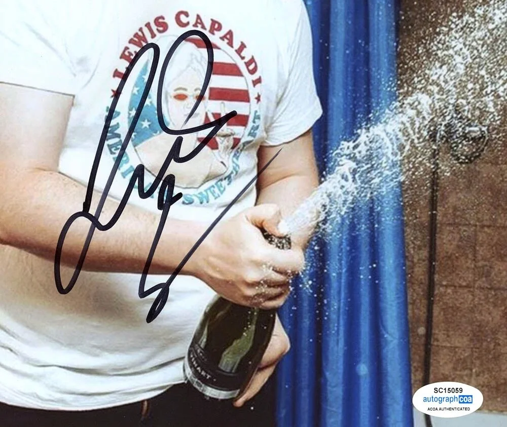 LEWIS CAPALDI — Lewis Capaldi signed 8x10 Photo EXACT PROOF b SINGER Wish You The Best ACOA COA, image 5