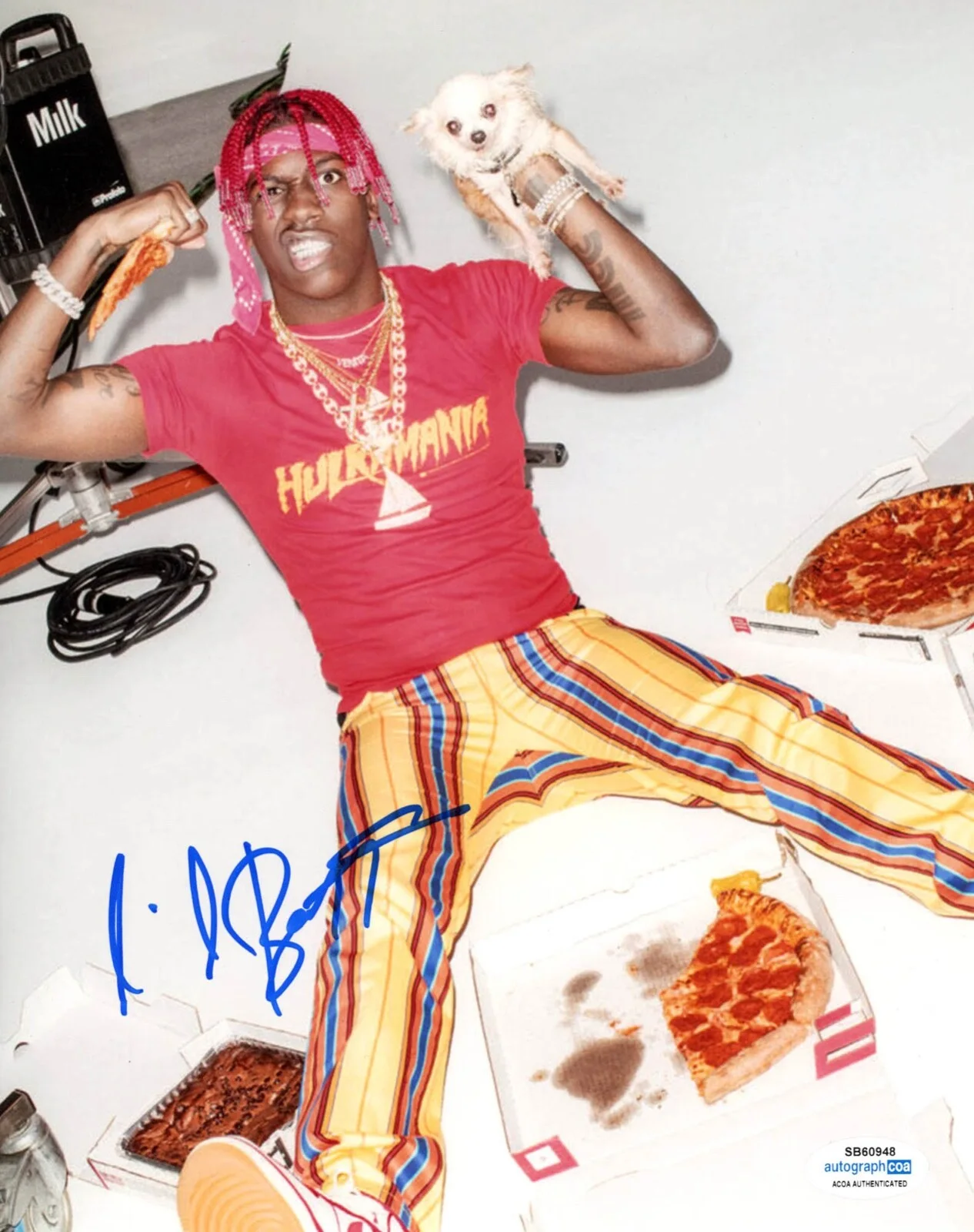 LIL YACHTY — Lil Yachty signed 8x10 Photo AUTOGRAPHED Rapper WWE Proof POLAND Drake ACOA COA, изображение 3