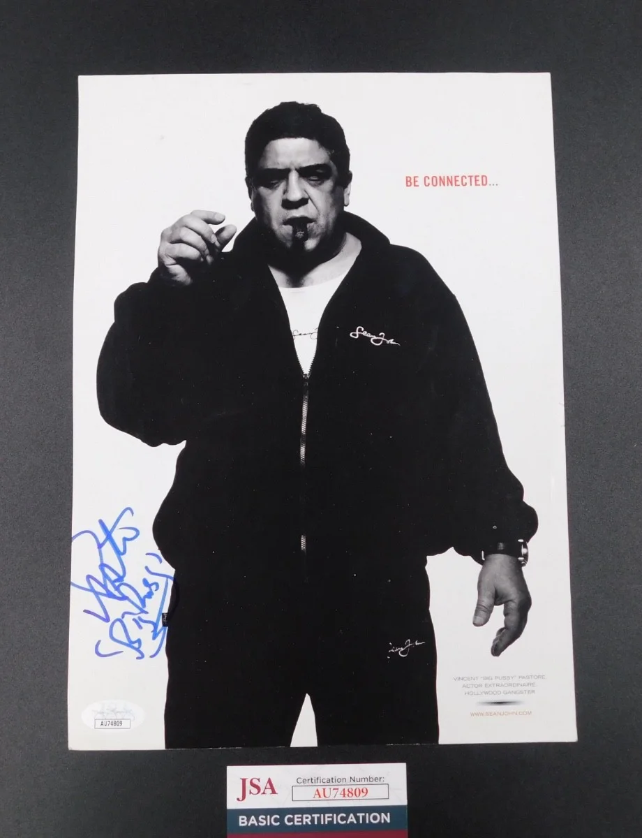 Vincent Pastore — Vincent Pastore Signed/Autographed Sopranos 8x10 Photo JSA