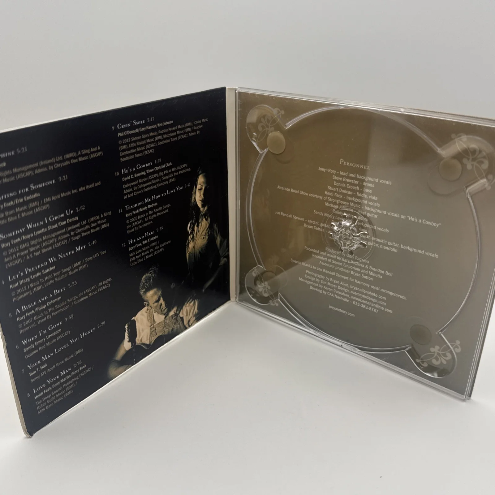 Joey + Rory His and Hers Signed CD Case Only Autographed NO DISC Country Duo, изображение 3