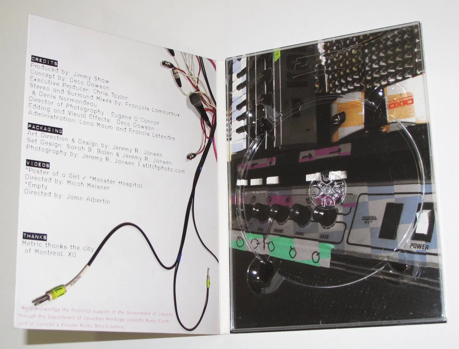 METRIC - EMILY HAINES, JAMES SHAW, JOSUA WINSTEAD, JOULES SCOTT — METRIC Band ALL 4 signed "LIVE AT METROPOLIS" DVD Case d Emily Haines COA Rare, image 4